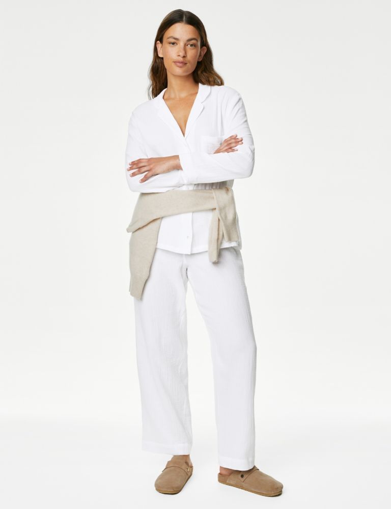 Pure Cotton Revere Collar Pyjama Set | Marks & Spencer (UK)