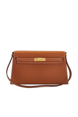 Hermes Epsom Kelly Elan Shoulder Bag in Brown | FWRD 