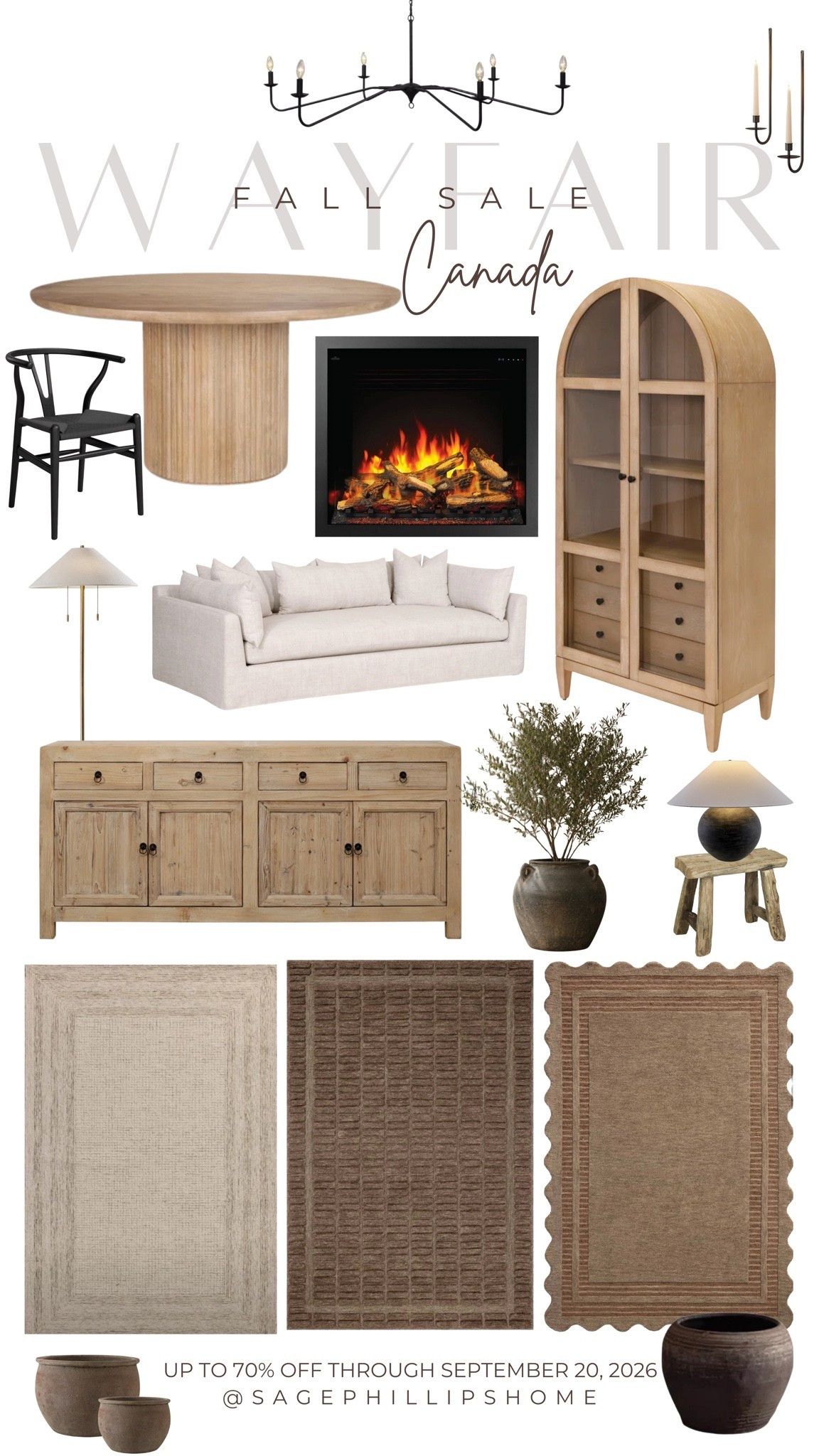 Fall home favourites 🍂🤎 I rounded up so many of the Wayfair Canada pieces I already have, love + use throughout our home— from the rugs and lighting to our fireplace, furniture, vases and those little wood accents that add so much warmth.

The Wayfair Canada Fall Sale is on now with up to 70% off through September 20th, 2026, so it’s such a good time to grab any of the pieces you’ve had your eye on.

Shop my Fall Sale picks right here on LTK ✨

@wayfaircanada #WayfairCAHome #WayfairCAPartner

#LTKsale #LTKcanada #LTKfall