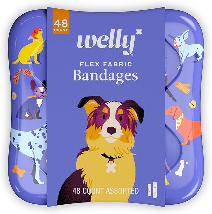 Welly Bandages | Adhesive Flexible Fabric Bravery Badges | Assorted Shapes for Minor Cuts, Scrape... | Amazon (US)