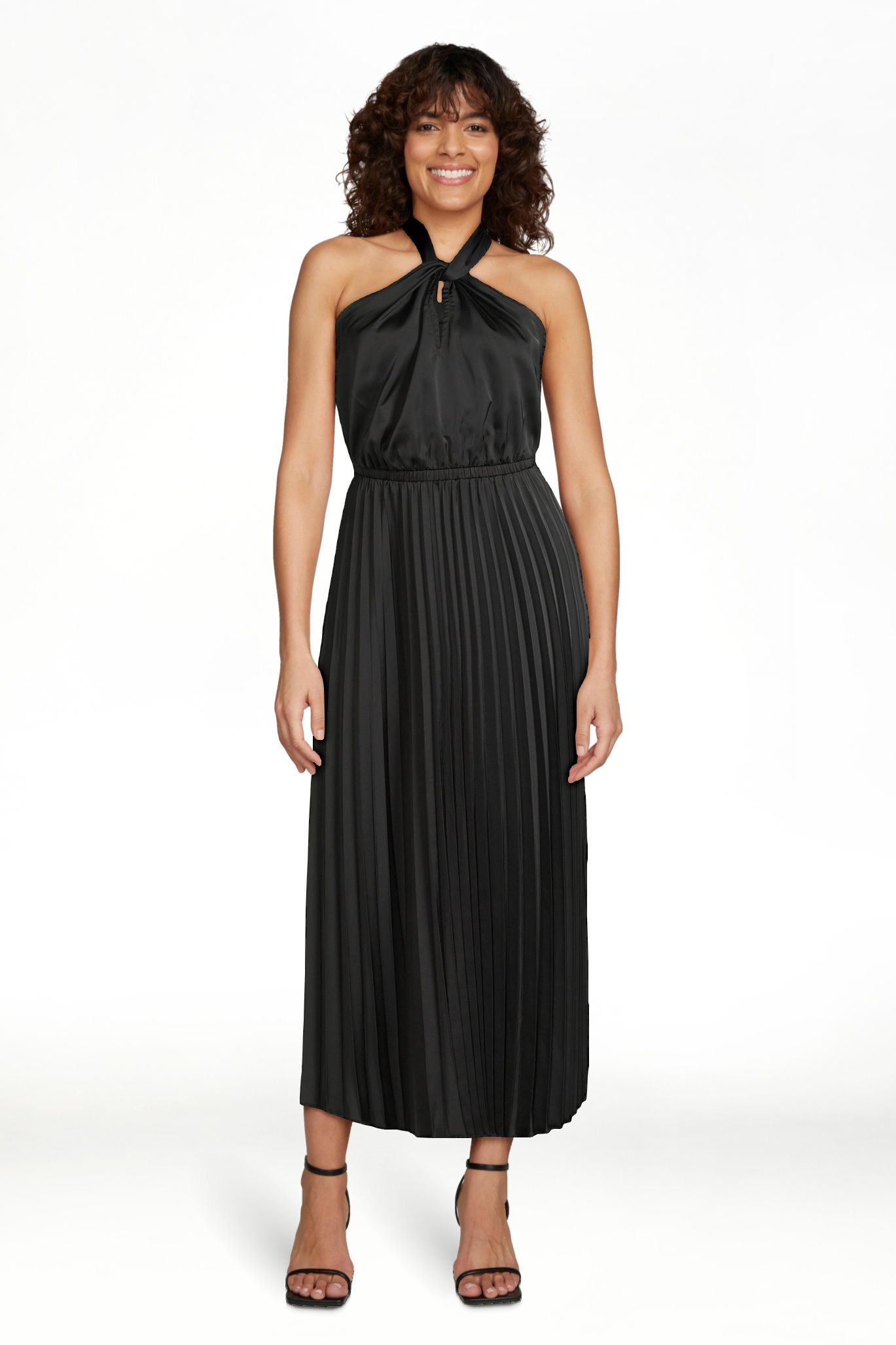 Scoop Women’s Keyhole Halter Neck Dress, Sizes XS-XXL - Walmart.com | Walmart (US)