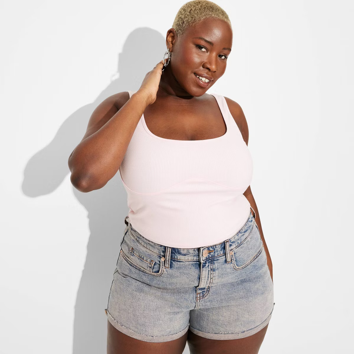 Women's Bust Seam Tank Top - Wild Fable™ Blush XXL | Target