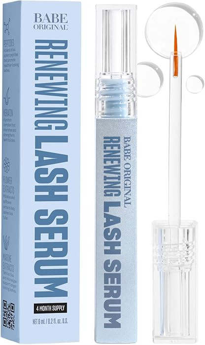 BABE ORIGINAL Renewing Lash Serum – Prostaglandin-Free, Peptide-Infused Gentle Lash Serum for F... | Amazon (US)