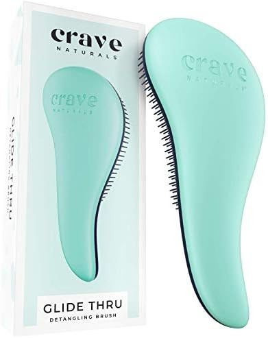 Crave Naturals Glide Thru Detangling Brush for Adults & Kids Hair - Detangler Hairbrush for Natur... | Amazon (US)