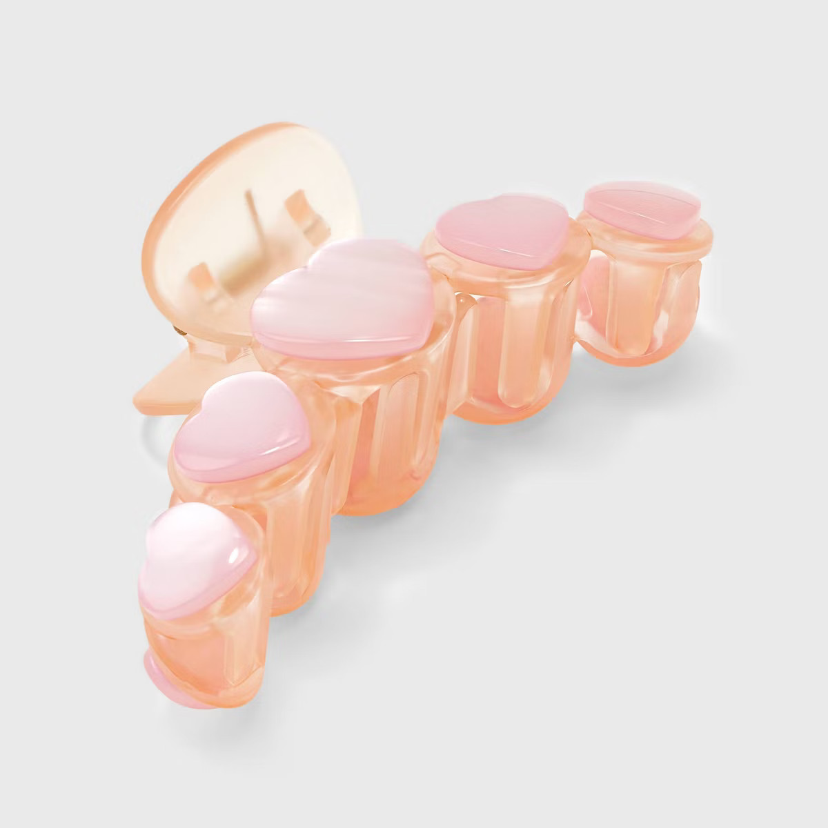 Heart Shape Pearlized Stones Claw Hair Clip - A New Day™ | Target