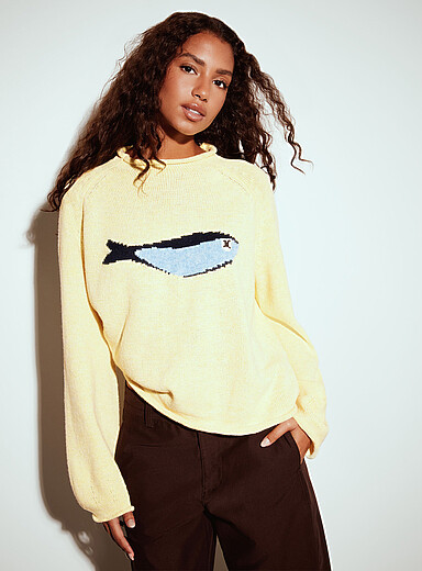 Sardine boxy-fit sweater | Simons