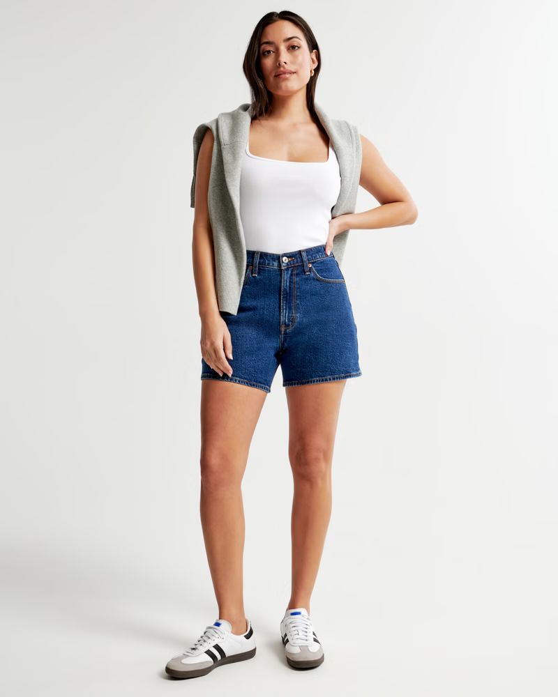 Women's Curve Love High Rise Dad Short | Women's New Arrivals | Abercrombie.com | Abercrombie & Fitch (US)