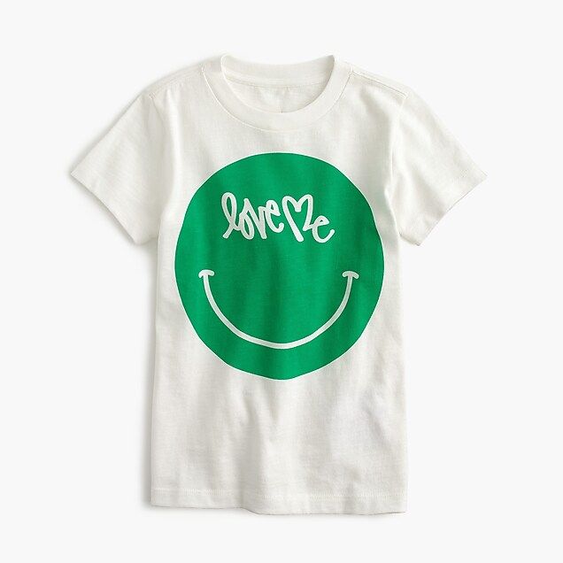 Boys' crewcuts x Curtis Kulig "love me" emoji T-shirt | J.Crew US
