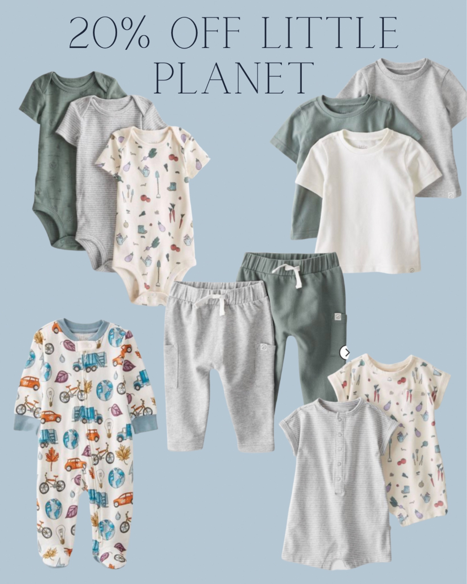 20% off this weekend!

Organic and lovely quality!

Carters baby - little planet - target baby - baby basics - baby essentials - baby grows - baby vests - gende neutral baby clothes - new baby essentials - baby T-shirt - footie - sleep and play - pajamas- green baby clothes - baby boy outfits 

#LTKbump #LTKbaby #LTKsalealert