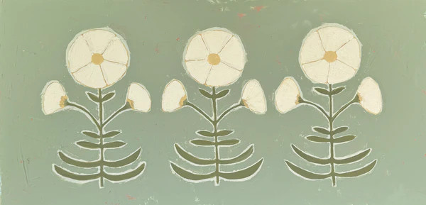 Jaipur Botanical Trio in Sage | Well + Wonder Artist Collective