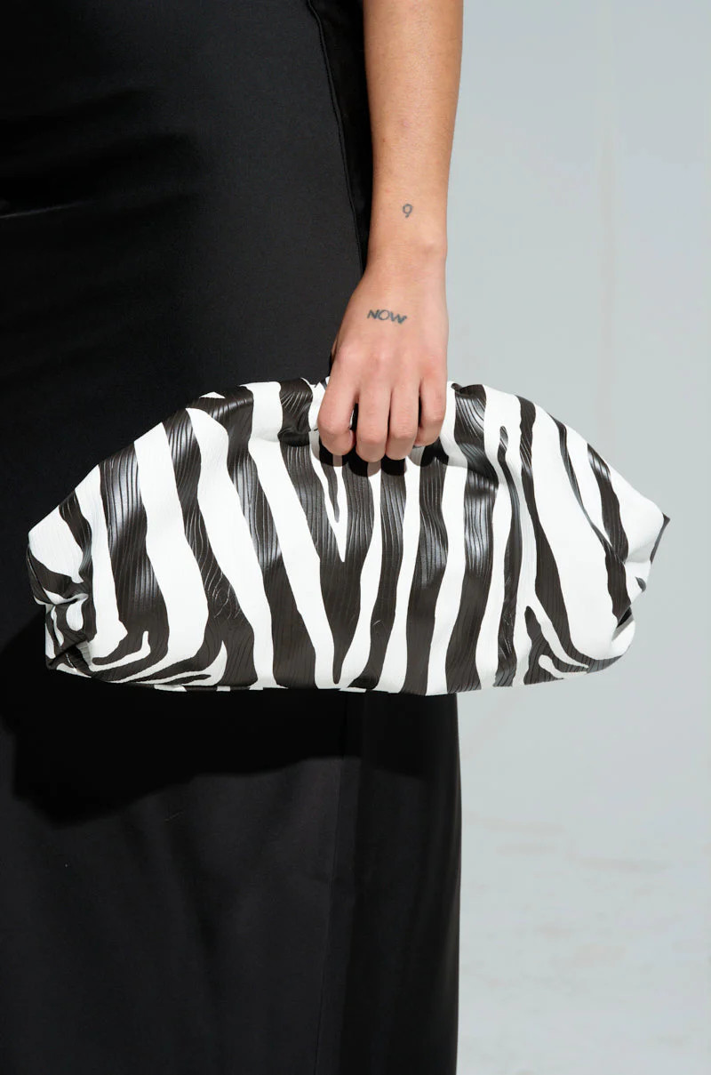 INTO THE WILD ZEBRA CLUTCH | AKIRA