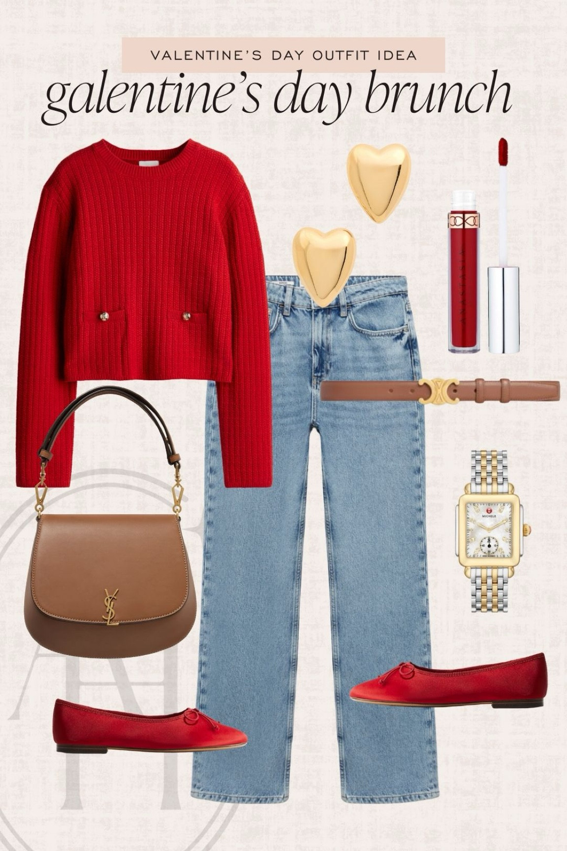 Galentine’s Day brunch outfit idea. I love this red sweater and matching flats for a fun brunch look with friends  

#LTKBeauty #LTKSeasonal #LTKStyleTip