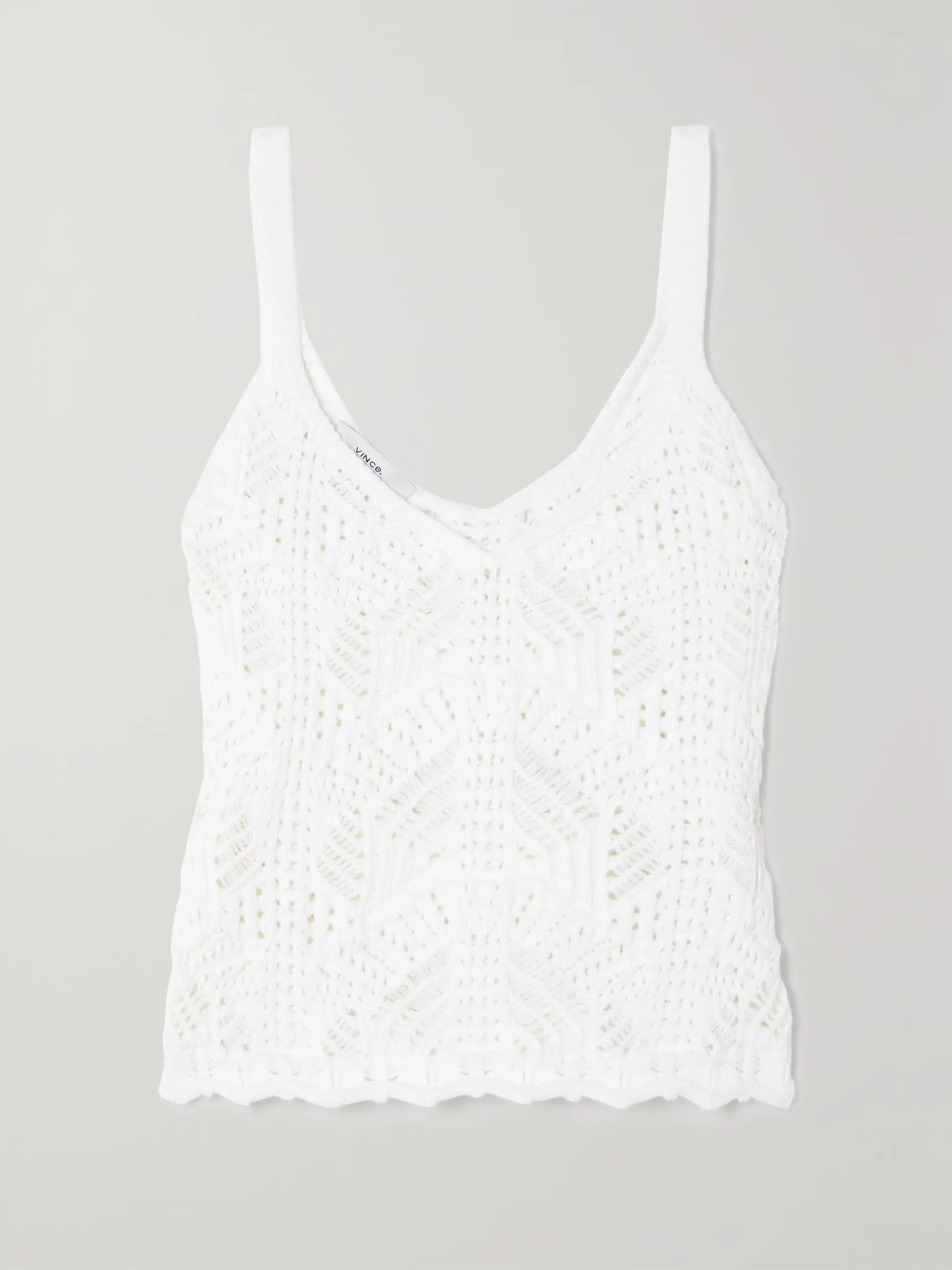 Crochet-knit cotton tank | NET-A-PORTER (US)