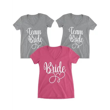 Awkward Styles Bride T-Shirt Team Bride Tshirt for Women Team Bride Vneck Shirts Bride Tops Bachelorette Tops Wedding Shirts Team Bride Proposal Shirts Team Bride Shirt Bride T-Shirt Bridal Gifts | Walmart (US)