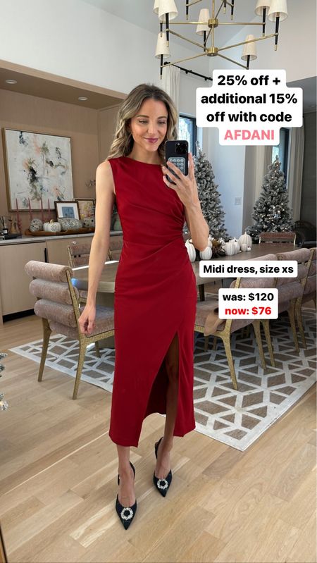 Holiday outfit idea for parties or Christmas cards 😍🎅🏼 additional 15% off with code AFDANI 

#LTKHoliday #LTKfindsunder100 #LTKCyberWeek