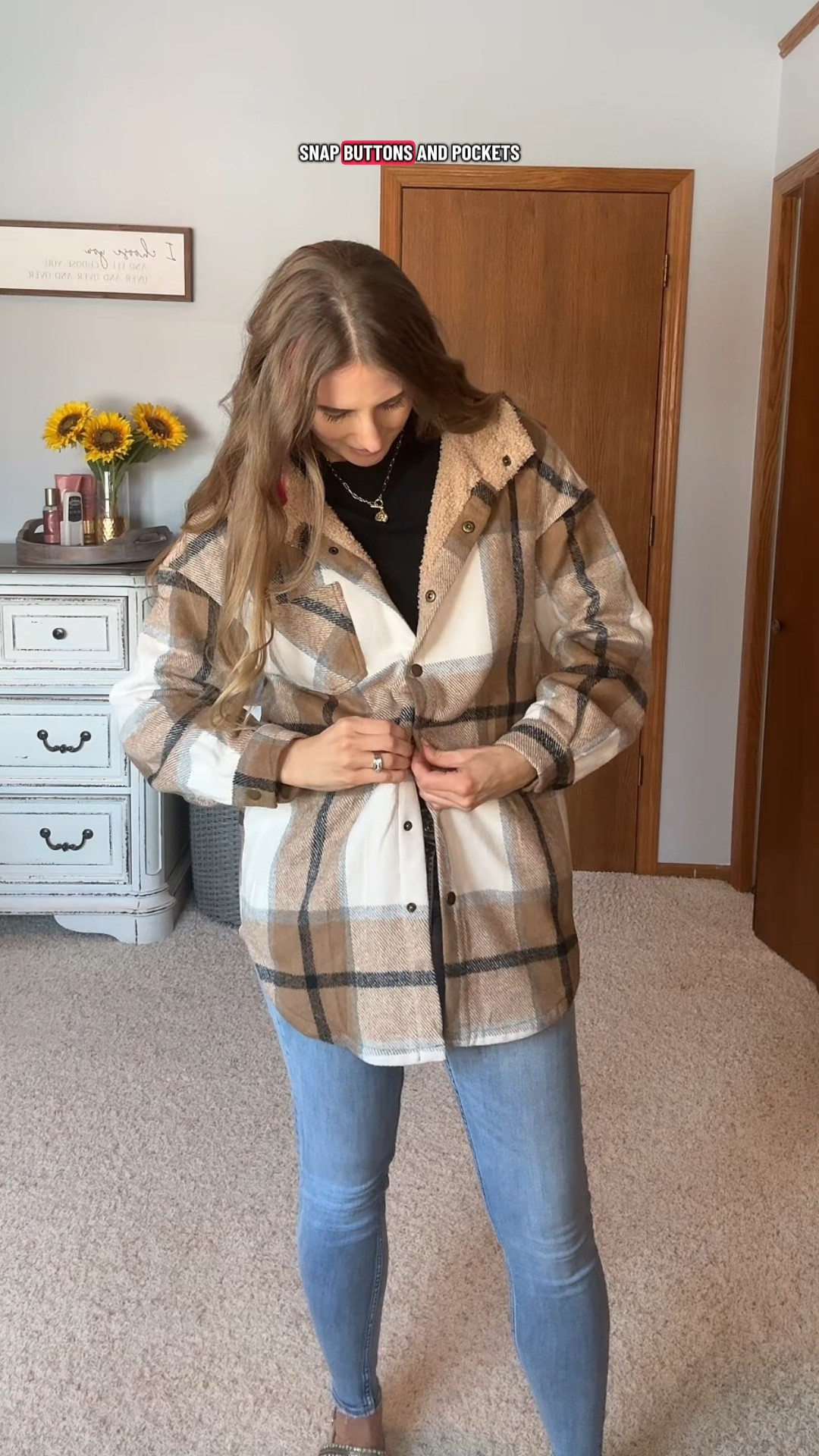 A cute flannel jacket that is actually warm. Just wait until you see the inside. #shacket

#LTKSeasonal #LTKootd