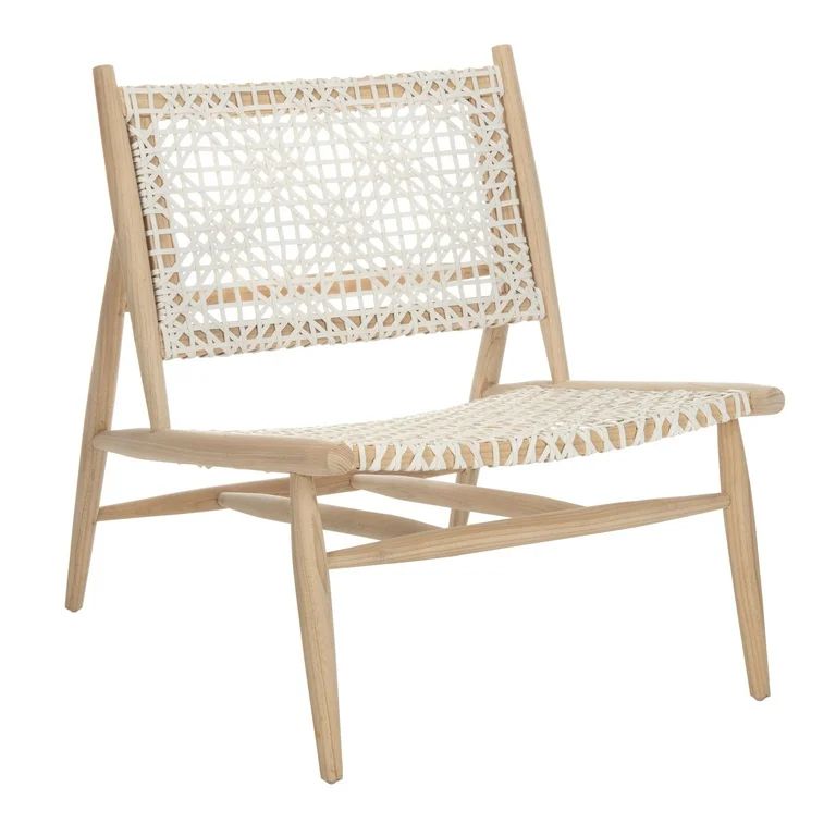 SAFAVIEH Bandelier Accent Chair Light Natural / White | Walmart (US)
