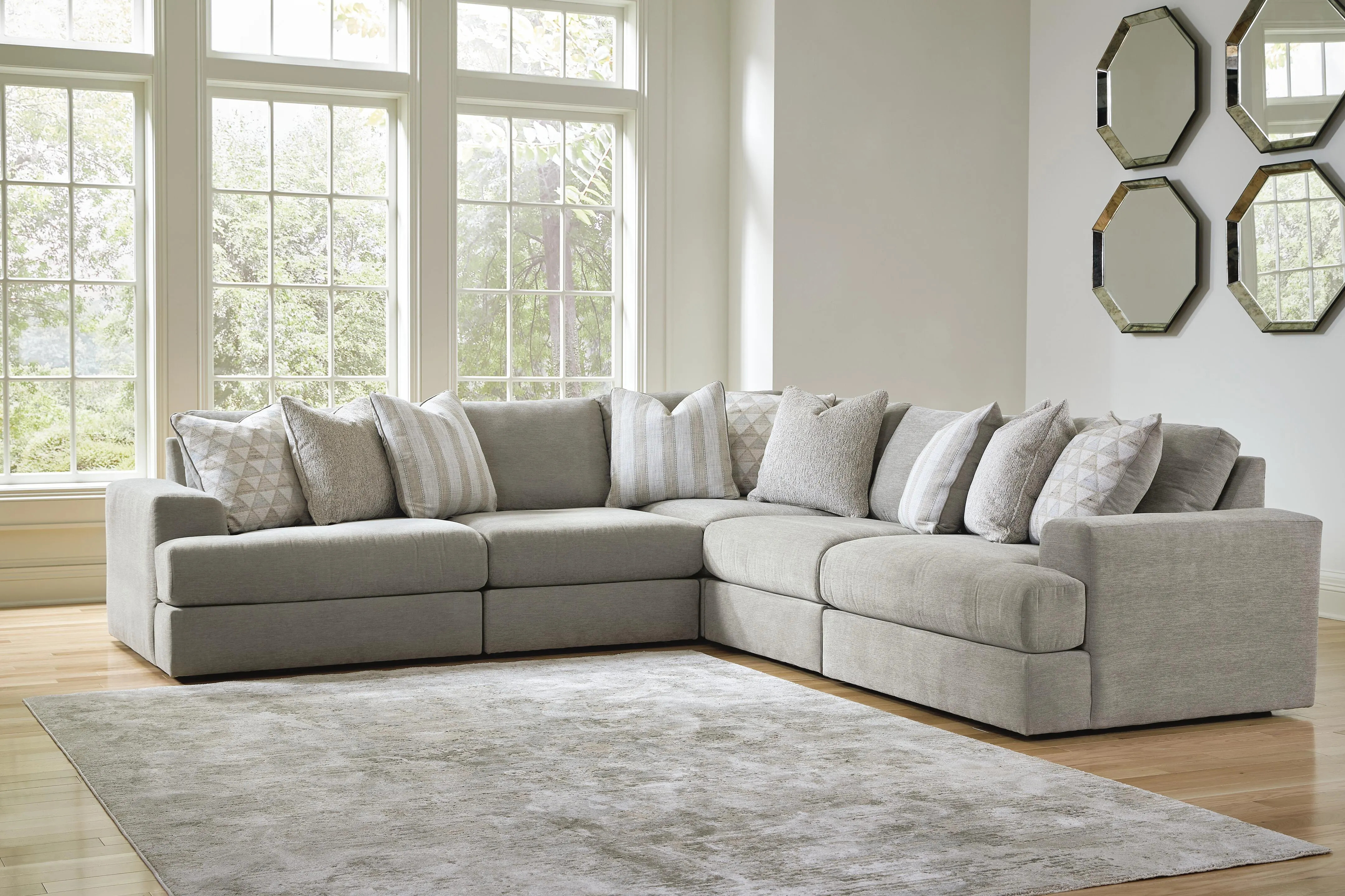Avaliyah 5-Piece Sectional, Ash | Ashley