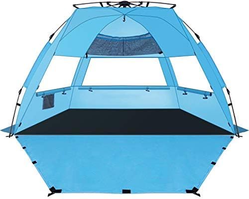 KOON Beach Tent Sun Shelter Pop Up XL - Easy Setup Beach Shade for 3-4 Person with UPF 50+ Protec... | Amazon (US)