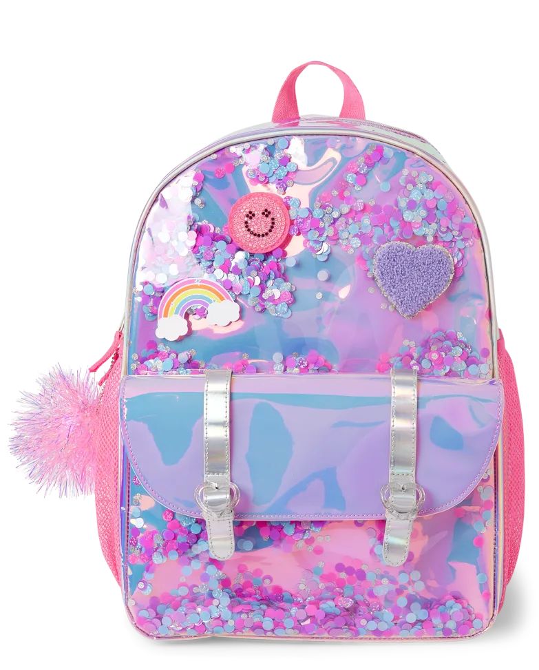 Girls Shakey Patches Backpack - pink | The Children's Place