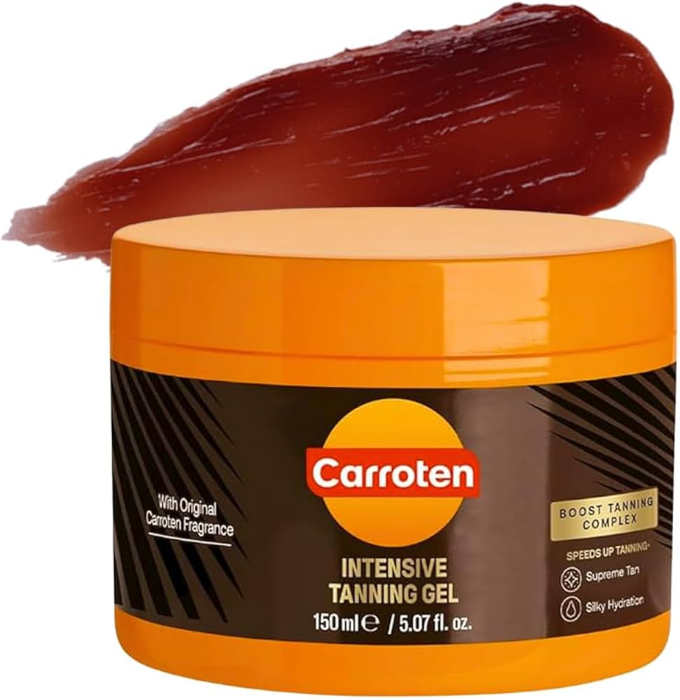 Carroten Intensive Tanning Gel | Browning Tan Accelerator | Non-Greasy, Water-Resistant with Carr... | Amazon (US)