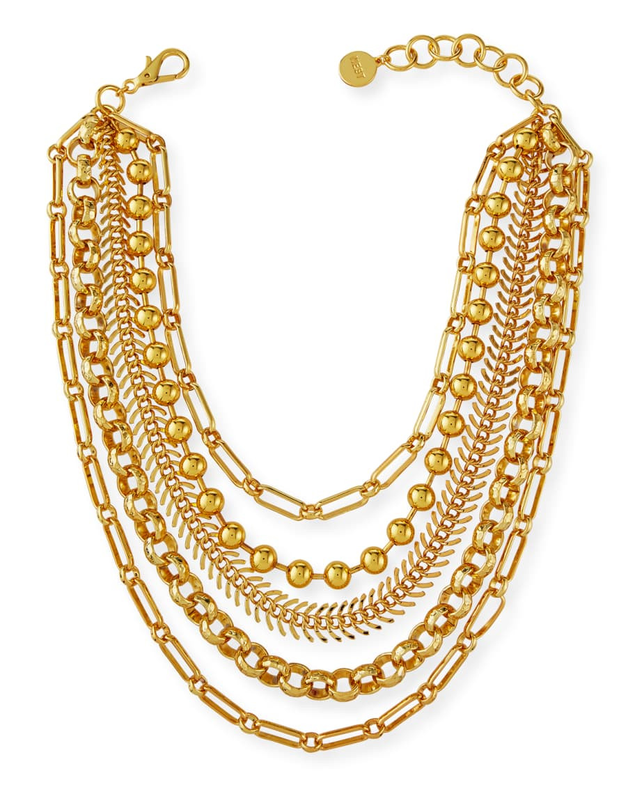 NEST Jewelry Gold Chain Layered Necklace | Neiman Marcus