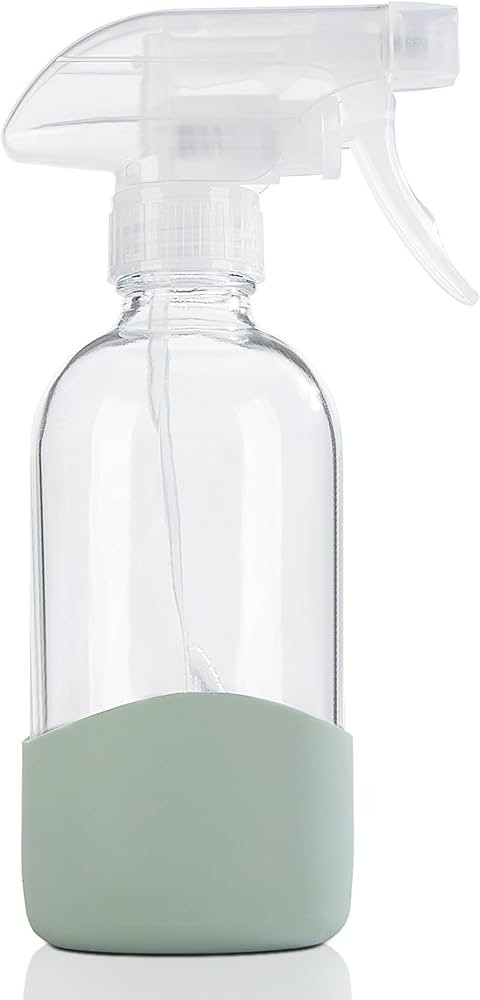 HOMBYS 8 Oz Empty Clear Glass Spray Bottles with Silicone Sleeve Protection Refillable Containers... | Amazon (US)