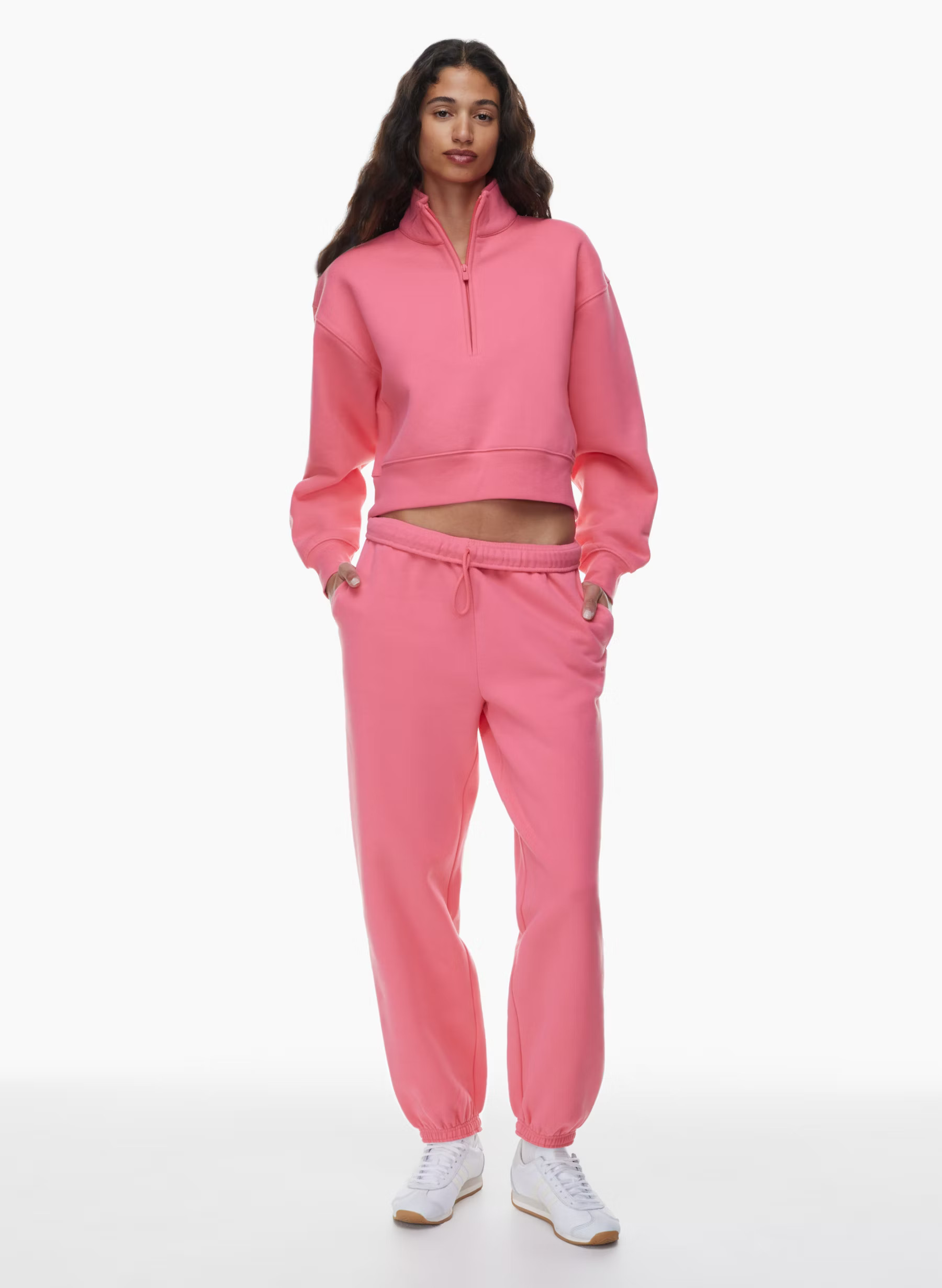 COZY FLEECE BOYFRIEND WAIST SWEATSHIRT | Aritzia