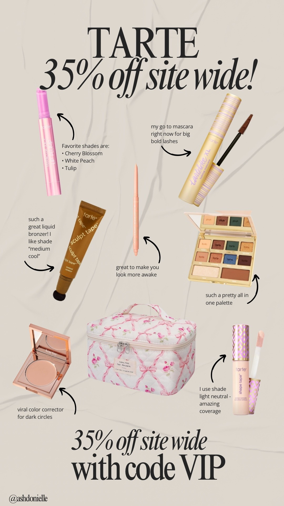 Tarte friends & family sale! Use code VIP for 35% off site wide! 

#LTKSpringSale #LTKBeauty #LTKdayinmylife