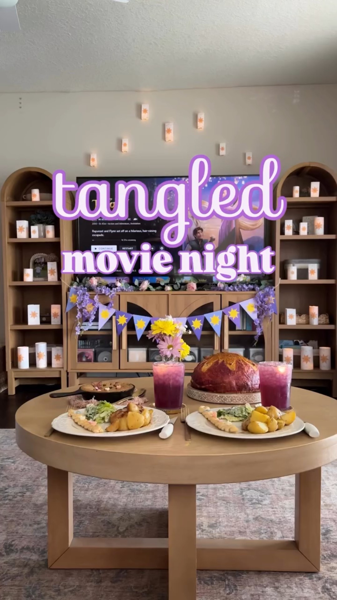 I’m so excited to share this tangled movie night idea with yall! 🌸🌻💜🍳🍪
I had so much fun making this one! It’s definitely one of my top faves that I’ve done and actually one of the easiest!! And a special thanks to my bestie for helping me put this all together and my intern last summer for helping with some of the ideas! 😊🩷

✨comment below if you want the link to my blog post with all the details on this new movie night! Or go to my blog www.CheapChicFinds.Von and search tangled! 🌸🌻

#disneymovienight #tangledmovienight #tangledmovie #familynight #familynightideas #rapunzel #rapunzelmovienight #disneyplus #disneymovies #datenightideas #disneymovienights #familymovienightideas
