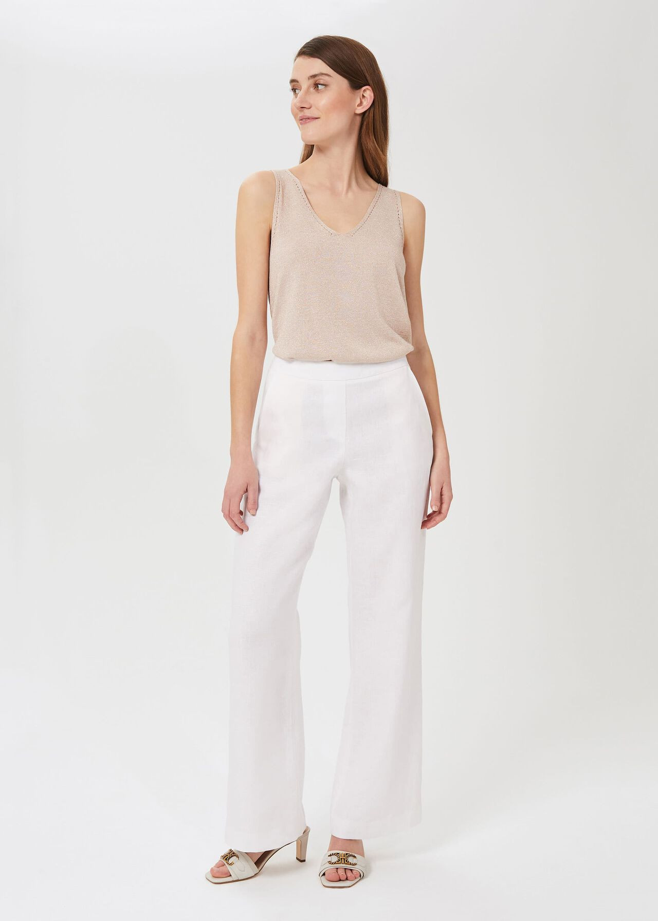 Jacinta Linen Pant | Hobbs | Hobbs