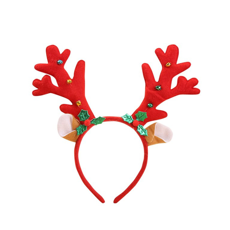 Wyobmus Christmas Reindeer Antlers Headband for Women And Girls Xmas Head Decorations Deer Antler... | Walmart (US)