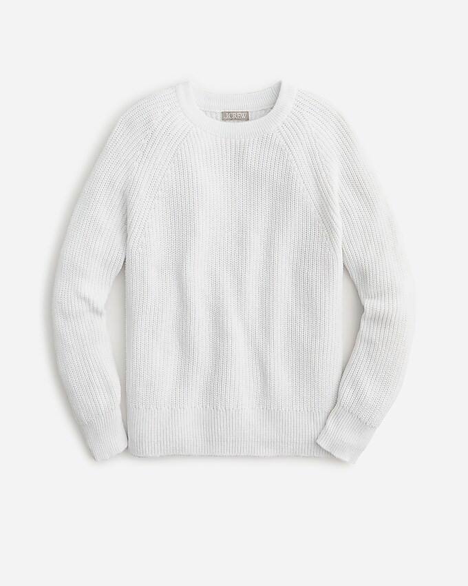 Cotton fisherman sweater | J. Crew US