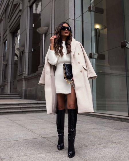 Fall date night outfit
Ivory coat
Abercrombie white sweater
Abercrombie faux leather skirt
Paris Texas knee high boots 

#LTKfindsunder100 #LTKfindsunder50 #LTKshoecrush