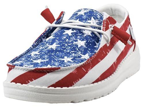 HEYDUDE Women's Wendy Stars/Stripes Size 7 | Amazon (US)