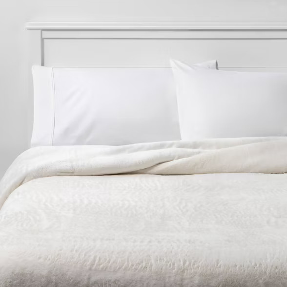 Threshold™ Faux Fur Comforter & Sham Set | Target