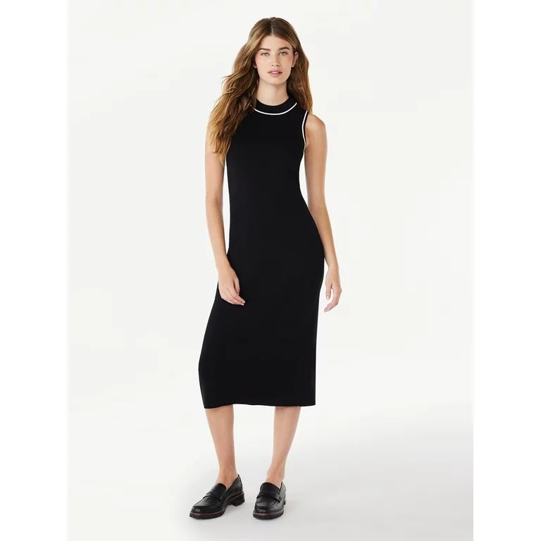 Free Assembly Women's Sleeveless Midi Sweater Dress, Sizes XS-XXL | Walmart (US)