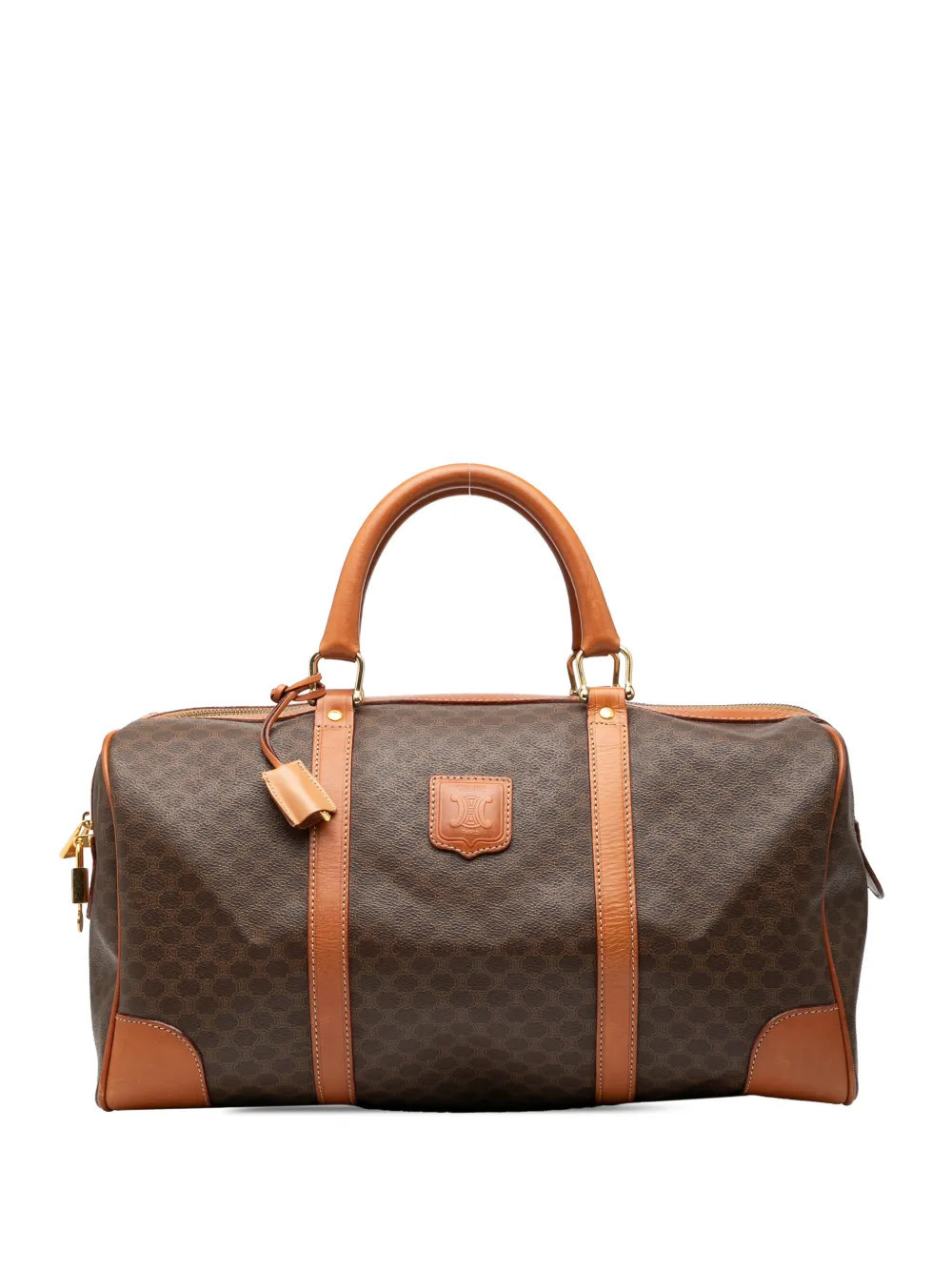 Celine Pre-Owned 2014 Macadam Coated Canvas travel bag - Brown | Farfetch Global