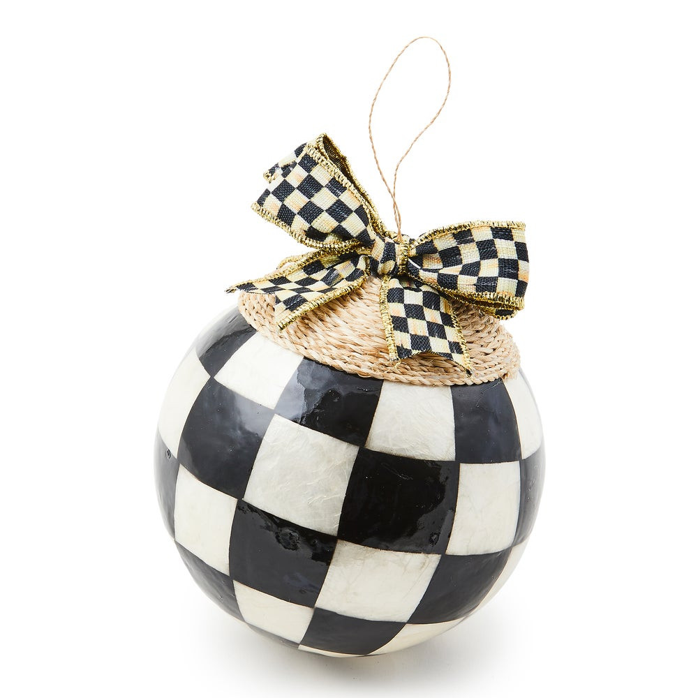 Check Capiz Jumbo Ball Ornament | MacKenzie-Childs