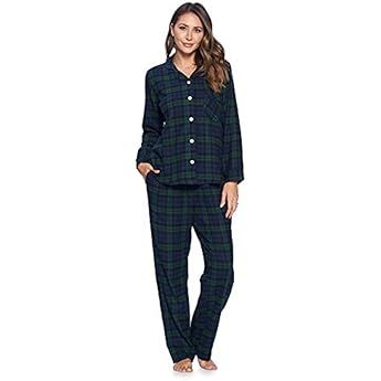 Alexander Del Rossa Women's Soft Warm Fleece Pajamas Plush Lounge Set, Long Sleeve Top and Pants, PJ | Amazon (US)