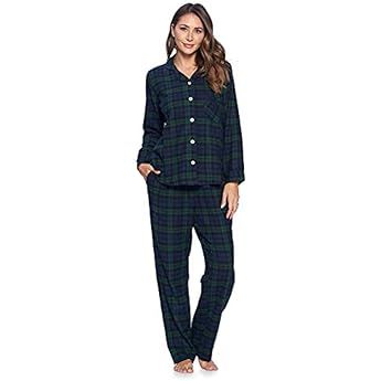 Alexander Del Rossa Women's Soft Warm Fleece Pajamas Plush Lounge Set, Long Sleeve Top and Pants, PJ | Amazon (US)
