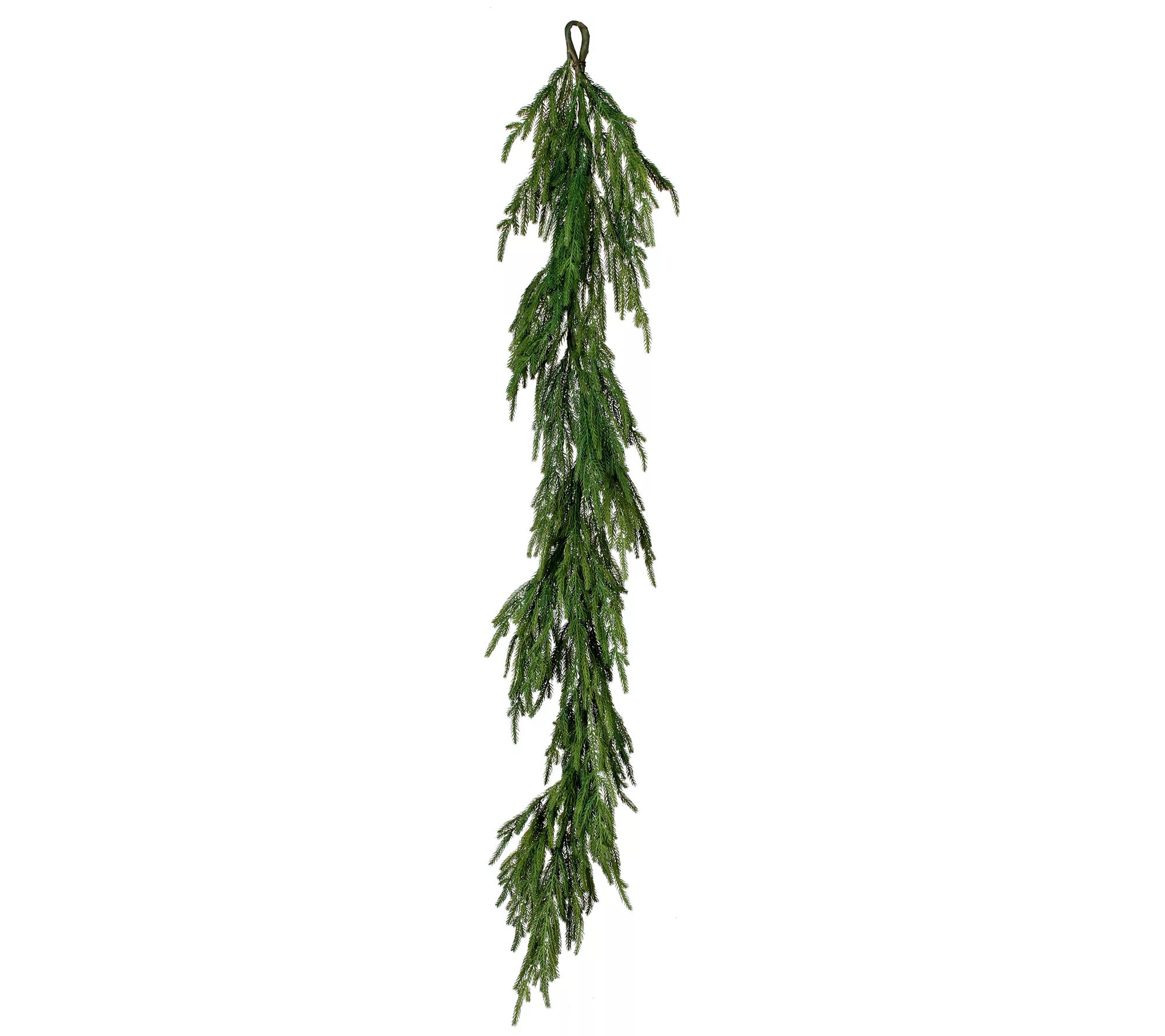 60" Natural Touch Norfolk Pine Garland By Valerie - QVC.com | QVC