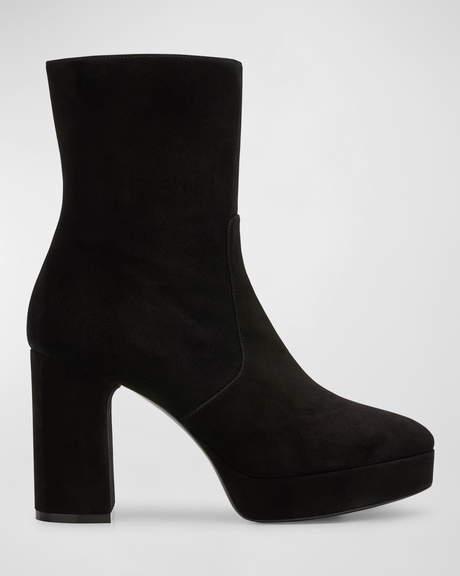 Dayna Suede Platform Booties | Neiman Marcus