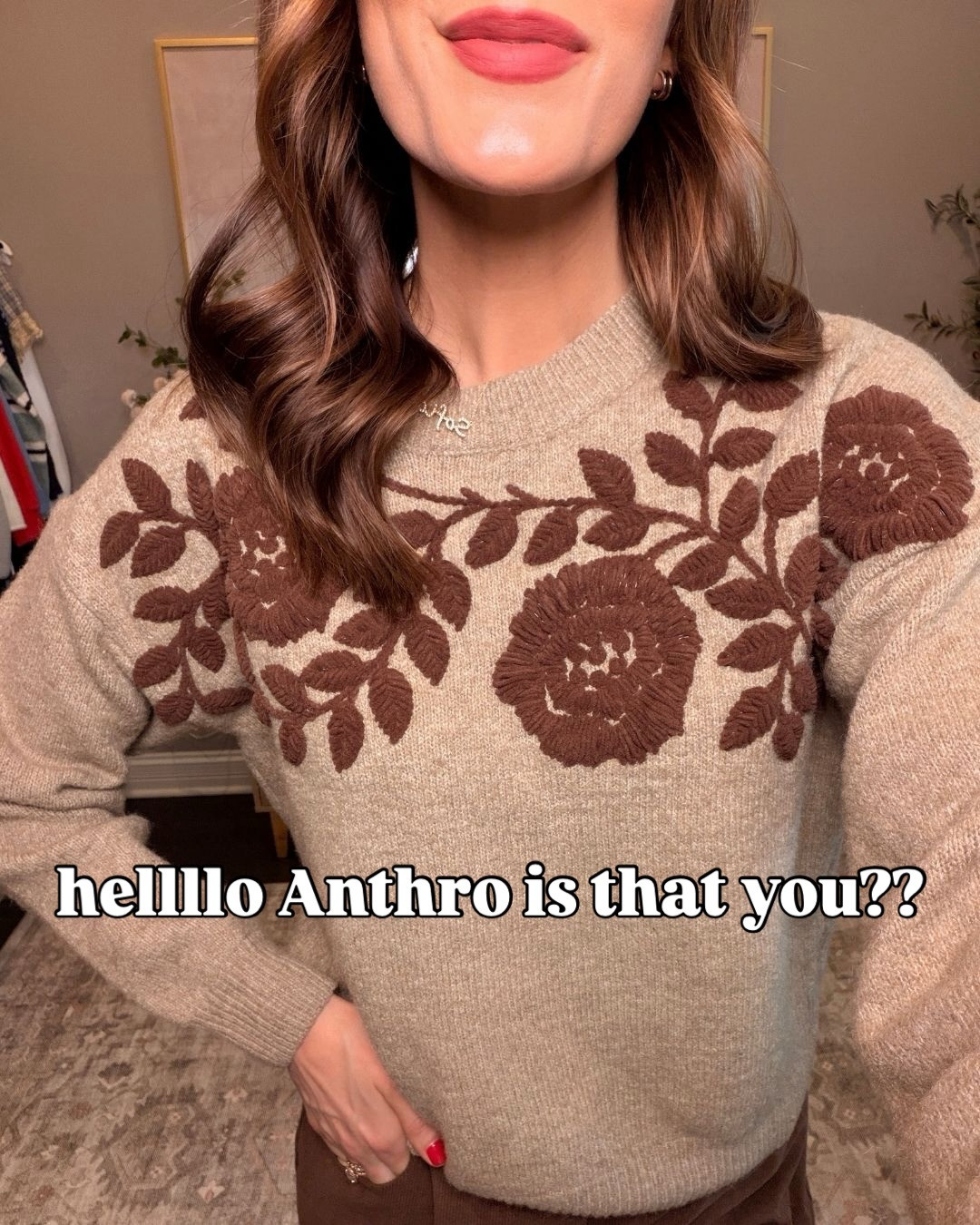 Can you believe this sweater is from Amazon?! 

 