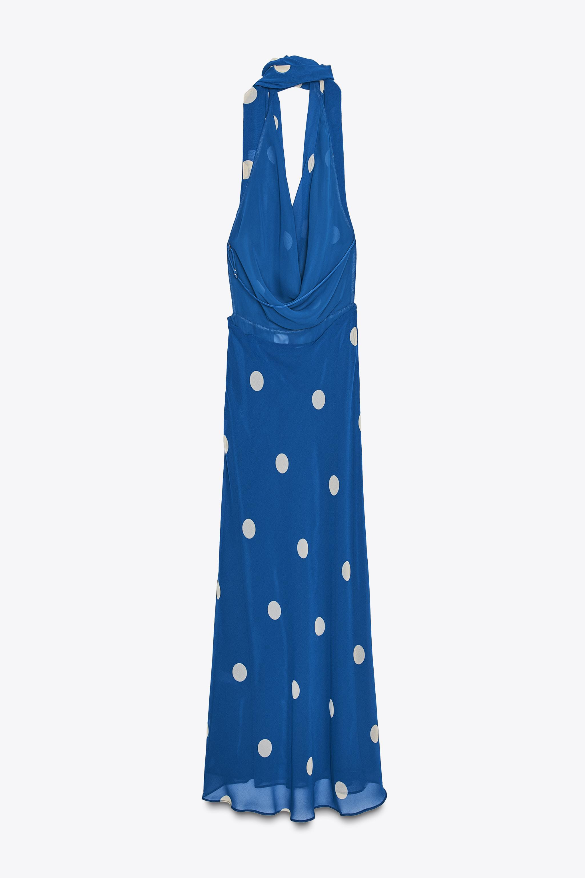POLKA DOT PRINTED MIDI DRESS | Zara UK