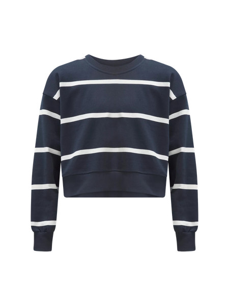 Perfectly Oversized Cropped Crew *Stripe | Women's Hoodies & Sweatshirts | lululemon | Lululemon (US)