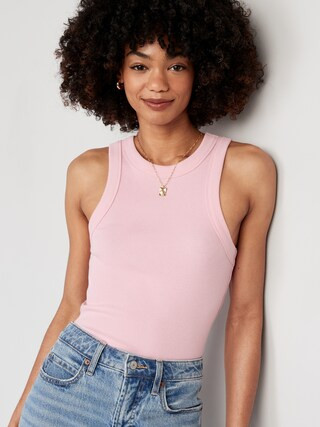 Rib-Knit Cropped Tank Top for Women | Old Navy (CA)