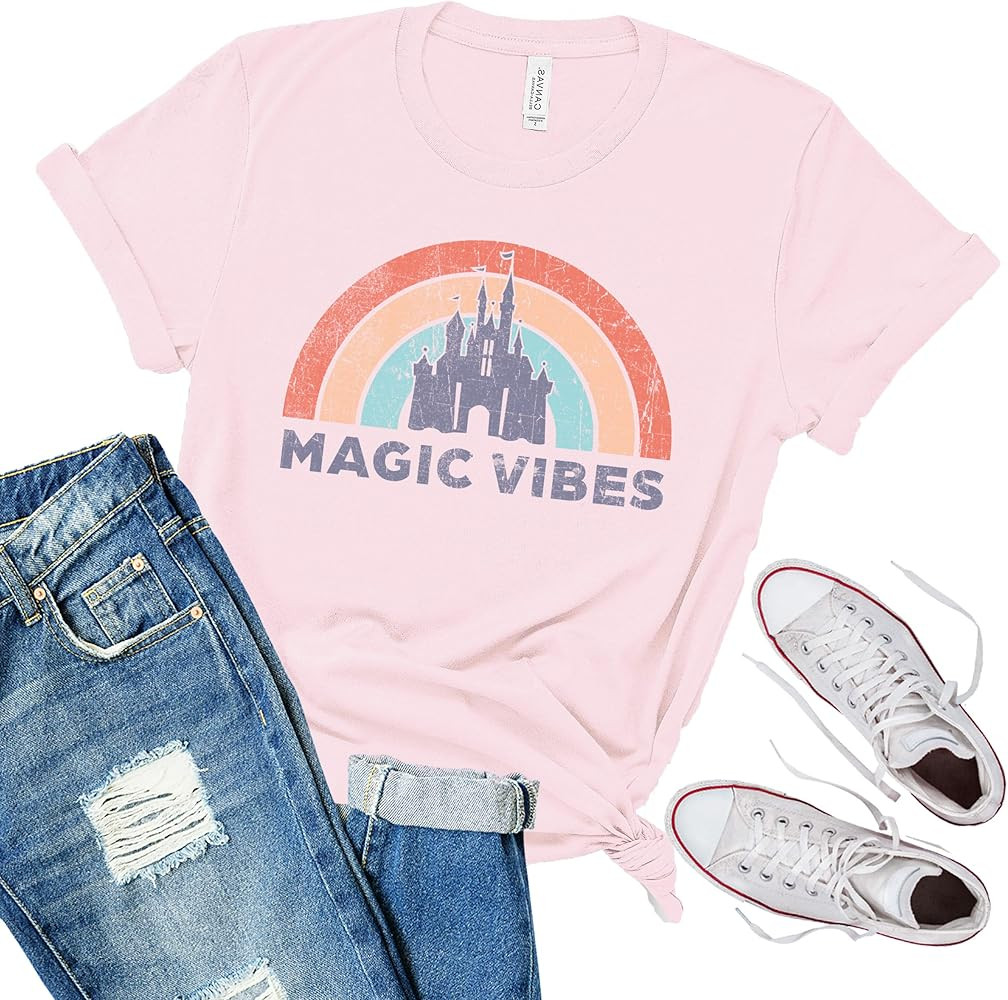 Magic Vibes Shirt | Cute Vacation Shirt for Disney | Unisex Sizing | Amazon (US)