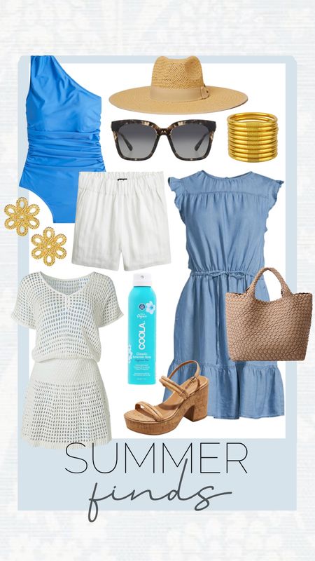 Summer outfit
Swimsuit
Coverup
Tote
Sandals
Shorts
Sunglasses
Vacation


#LTKstyletip #LTKunder50 #LTKunder100