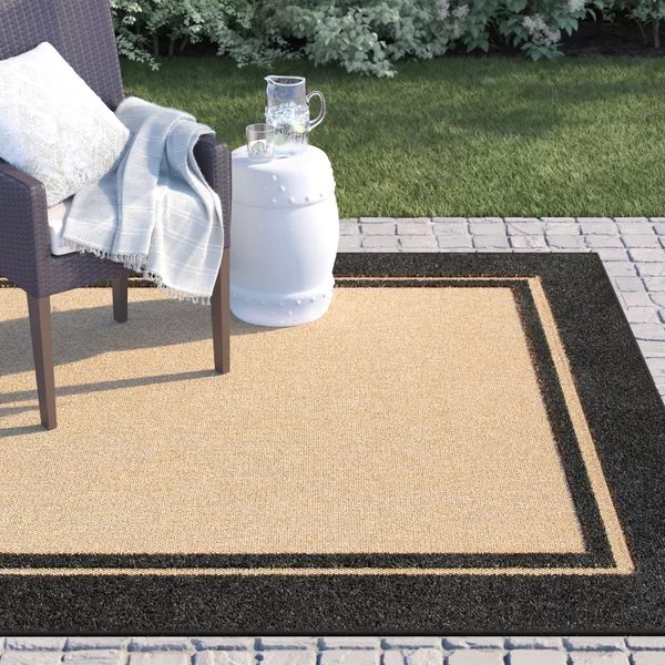 Laub Sand/Charcoal Indoor/Outdoor Rug | Wayfair North America